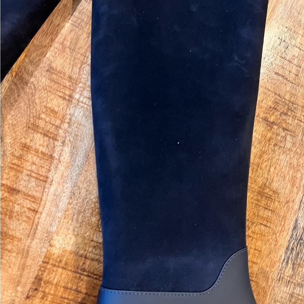 Melissa Black Tall Flocked Rain Boot Size 8 NWOB - Picture 9 of 13